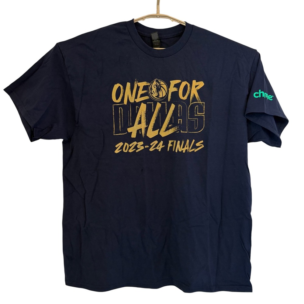 Dallas Mavericks 2023-24 NBA Finals One Dallas T-Shirt Navy XL NWOT Never Worn